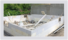 Advantage ICF blocks assemble quickly and easily to provide an insulated foundation 