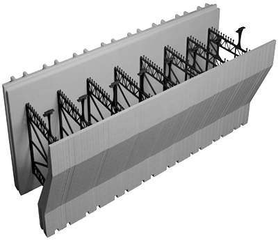 8” Brick ledge  Advantage ICF Block 