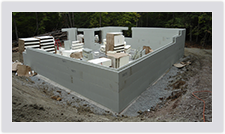 The lightweight nature of the Advantage ICF blocks allow for speedy installation and easy handling