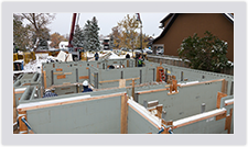 Construction projects are easily completed in any climate due to the Expanded polystyrene of the Advantage ICF