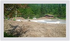 Advantage ICFs provide a continuous concrete ledge for materials Advantage ICFs provide a continuous concrete ledge for materials