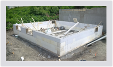 Advantage ICF blocks assemble quickly and easily to provide an insulated foundation 
