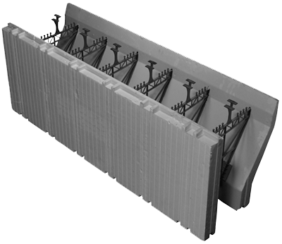 6” Brick ledge  Advantage ICF Block 